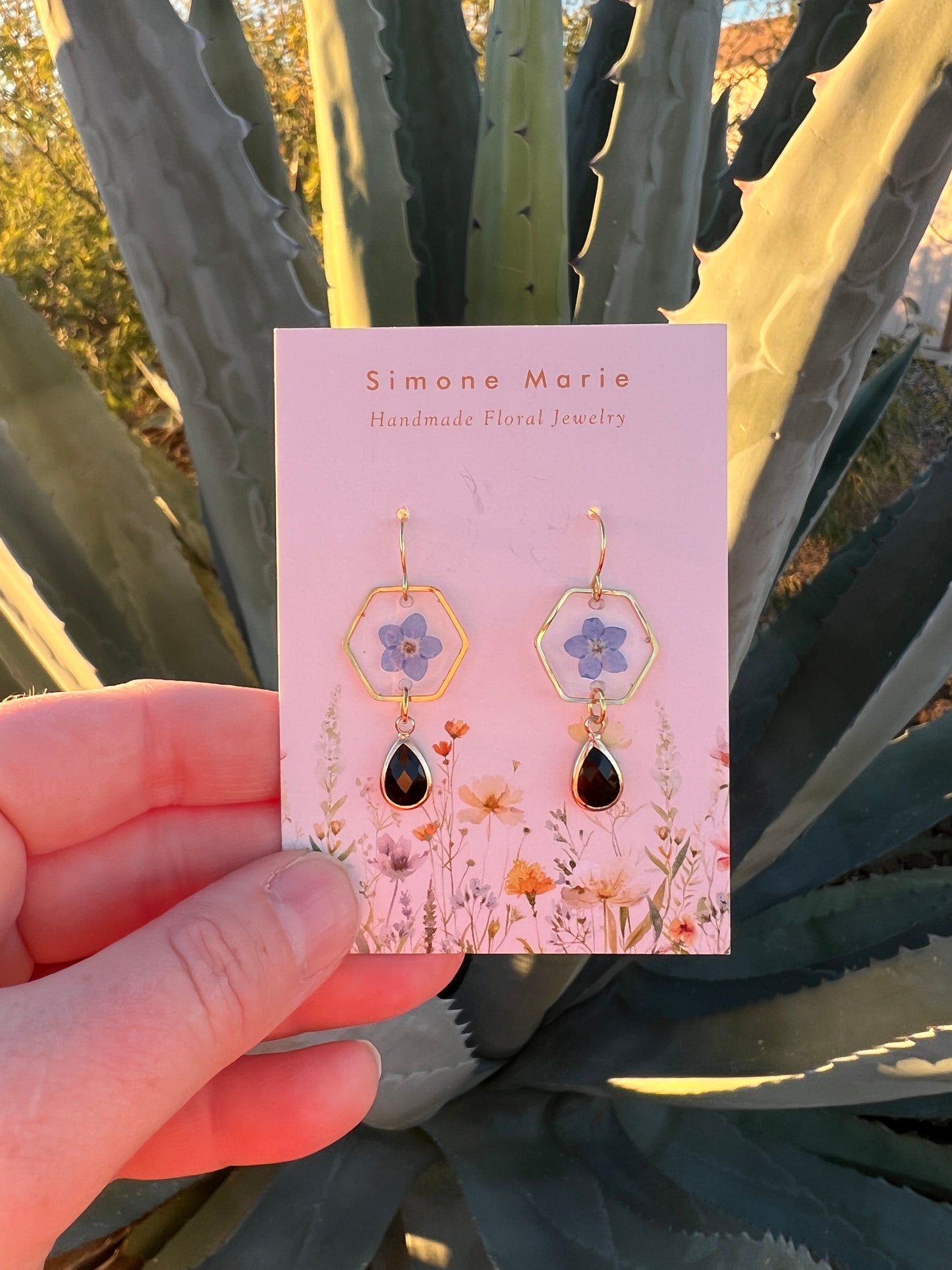 Hexagon forget me not